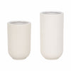 Ceramic 7" Ridged Vase - White|Vase strié de 7 po en céramique - blanc