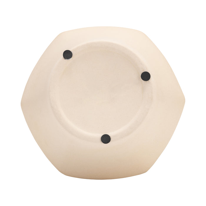 Ceramic 10\" Vase with Weaving - Natural
