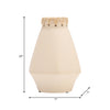 Ceramic 10" Vase with Weaving - Natural|Vase de 10 po en céramique à motif tressé - naturel