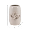 Ceramic 8" Flower Bunch Vase - Ivory|Vase de 8 po en céramique à motif bouquet de fleurs - ivoire