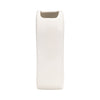 Ceramic 9" Oval Ridged Vase - White|Vase ovale strié de 9 po en céramique - blanc