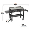 Blackstone Original 36" Griddle Cooking Station with Cutting Board - 1825|Station de cuisson Original de Blackstone de 36 po avec plaque chauffante et planche à découper - 1825