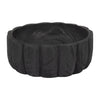Wood 9" Scalloped Bowl - Black|Bol festonné de 9 po en bois - noir