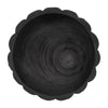 Wood 9" Scalloped Bowl - Black|Bol festonné de 9 po en bois - noir