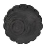 Wood 9" Scalloped Bowl - Black|Bol festonné de 9 po en bois - noir