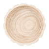 Wood 9" Scalloped Bowl - Natural|Bol festonné de 9 po en bois - naturel