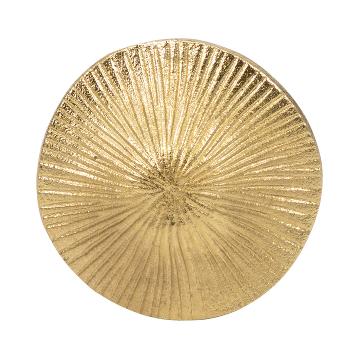 Metal 6\" Mushroom Decor - Black and Gold