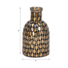 Glass 8" Mosaic Vase - Copper | Vase de 8 po en verre à mosaïque - cuivre