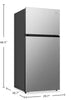 Hisense 30” 21.2 Cu. Ft. Full-Depth Top-Mount Refrigerator – Stainless Steel - RT21N3ESE | Réfrigérateur Hisense de 21,2 pi3 et de 30 po pleine profondeur à congélateur supérieur - acier inoxydable - RT21N3ESE