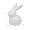 7" Modern Bunny - White | Lapin moderne de 7 po - blanc