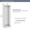 Bestar Florence 25" Modular Double Hanging Closet System - White|Système de garde-robe modulaire à 2 espaces pour suspendre Florence de Bestar de 25 po - blanc