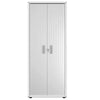 Fortress Textured Metal 75.4" Garage Cabinet with 4 Adjustable Shelves - White|Armoire Fortress de Manhattan Comfort de 75,4 po en métal texturé avec 4 tablettes réglables pour le garage - blanche