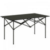 Outsunny Folding Camping Table With Roll Up Top And Carry Bag, Black|Outsunny Table De Camping Avec Plateau Enroulable Et Sac De Transport, Noir