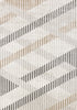 Washable Multi-Coloured Basketweave Lines Area Rug - 5'3" x 7'7"|Carpette à motifs de lignes de tressage multicolore lavable à la machine - 5 pi 3 po x 7 pi 7 po