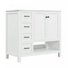Oakmere 36 Inch Single Sink Bathroom Vanity with Two Doors and Two Drawers, White | Oakmere Meuble-Lavabo Simple 36 po avec Deux Portes et Deux Tiroirs, Blanc