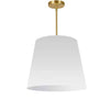 Dainolite Oversized Drum 1 Light Pendant tapered Drum Medium White Shade Lamp|Luminaire suspendu moyen de Dainolite avec très grand abat-jour cylindrique effilé blanc et 1 ampoule