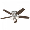 Builder Low Profile Ceiling Fan with Light Fixture - Grey | Ventilateur de plafond à profil bas du constructeur avec luminaire - Gris
