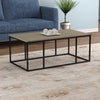 43” Coffee Table - Dark Taupe With Black Metal | Table à café de 43 po - taupe foncé avec métal noir