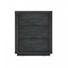 Evelyn Modern 20" Nightstand in Charcoal Gray (3-Drawer) | Table de nuit moderne Evelyn 20" en gris charbon (3 tiroirs)