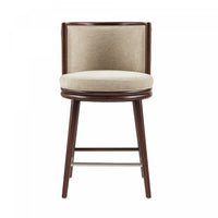 Evalyn Modern Wood Upholstered Counter Stool in Natural 