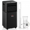 HOMCOM 10,000 BTU Air Conditioner, Quiet AC Unit with Remote Control, Black
