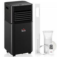 HOMCOM 10,000 BTU Air Conditioner, Quiet AC Unit with Remote Control, Black