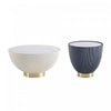 Anderson Modern 2-Piece Coffee Table & End Table Set in Cream and Gray