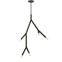 Dainolite Morgan 5 Light Pendant Matte Black Finish Lamp