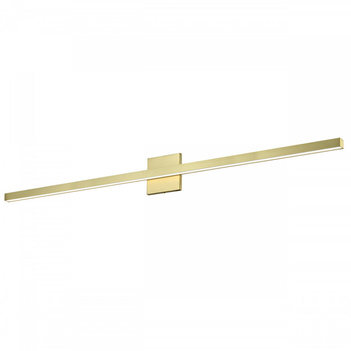Dainolite Arandel Vanity Light 36w LED Aged Brass Frosted Acrylic Diffuser Lamp