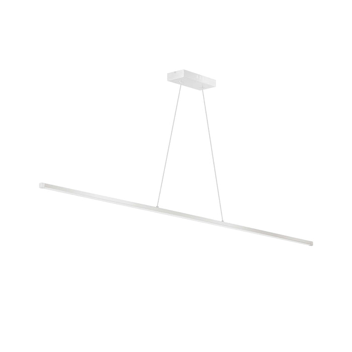 Dainolite Array LED Horizontal Pendant 30w 48\" Matte White Finish White Acrylic Diffuser Lamp