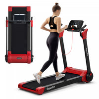 Superfit Folding 2.25hp Electric Treadmill Running Machine App Control Bluetooth
