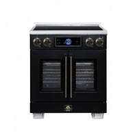 Forno Maximus 30 Inch Induction Range Black, 4.32 cu.ft - FFSIN0932-30BLK Electric Range 