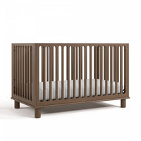 Storkcraft Sicily Deluxe 3-in-1 Convertible Crib with Bonus Toddler Guardrail - Hazelnut