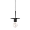 Dainolite Roswell 1 Light Pendant Medium Matte Black Lamp