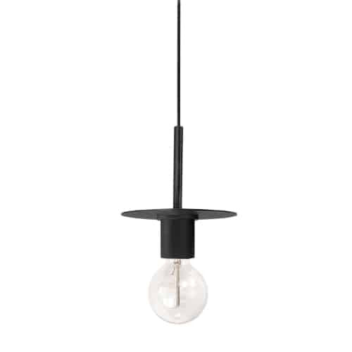 Dainolite Roswell 1 Light Pendant Medium Matte Black Lamp