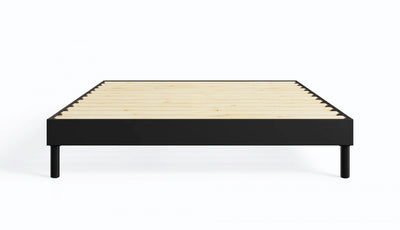 Smart Base Essential King Metal Platform Bed Frame - Black | Cadre de très grand lit plateforme Smart Base Essential en métal - noir