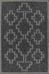 Esina Transitional 5'3\" x 7'0\" Area Rug in Black Indoor Area Rug