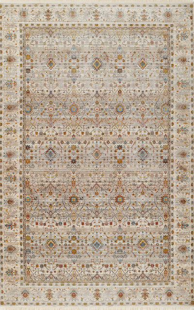 Zaina Traditional 5'0" x 7'9" Area Rug in Grey Indoor Area Rug | Tapis Traditionnel Zaina 5'0" x 7'9" en Gris