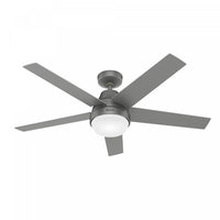 Aerodyne Ceiling Fan with Light Fixture - Grey