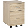 Vinsetto 2 Drawer Filing Cabinet With Hanging Rail|Vinsetto Classeur A 2 Tiroirs Avec Rail De Suspension