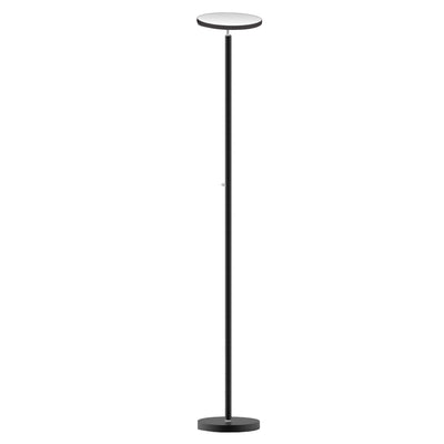 Dainolite LED Torchier Floor Lamp Sandy Black Finish|Lampe à pied torchère de Dainolite avec fini noir sablé et ampoule à DEL