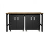 Fortress Modern 3-Piece Garage Set in Charcoal Gray Garage Storage