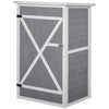 Outsunny 29.9"x21.7"x45.3" Garden Storage Cabinet, Outdoor Storage Shed With Lockable Door With Latc|Outsunny Abri De Jardin De 29.9" X 21.7" X 45.3" Avec Toit En Asphalte Gris