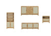 Sheridan Mid-Century Modern 4-Piece Living Room Set in Natural | Ensemble de salon Sheridan Mid-Century Modern 4 pieces en bois naturel
