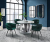 Hildy Accent Dining Arm Chair, Green Velvet (set of 2) | Chaise de salle à manger avec accoudoirs Hildy en velours vert (ensemble de 2)