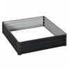 Outsunny 4' X 4' X 1' Raised Garden Bed Galvanized Steel Planter Box For Vegetables, Flowers, Herbs,|Outsunny Parterre De Fleur Carre Potager De Jardin Jardinieres Bac A Fleurs Panneaux Modulables En A