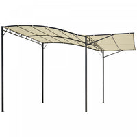 Outsunny 10x8ft Patio Metal Gazebo With Extendable Side Awning Outdoor Shelter Garden Sun Shade Cano