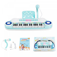 Costway 37-Key Keyboard Piano Electronic Musical Instrument Blue