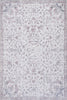 Aqua Primavera Washable Non-slip Low Pile Area Rug 5'x7' | Aqua Primavera Tapis Lavable Et Antiderapant A Poils Ras 5'x7'