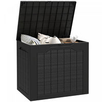 Outsunny 28 Gallon Outdoor Deck Box, Waterproof And Uv Resistant Patio Box